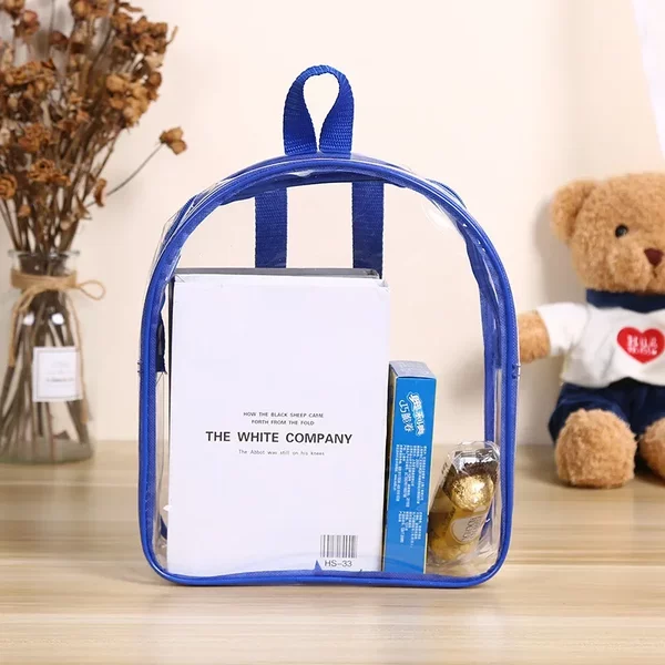 Manufacturer Wholesale Children's Backpack Backpack Toy Snacks Jelly Storage Pvc Transparent Backpack School Bag