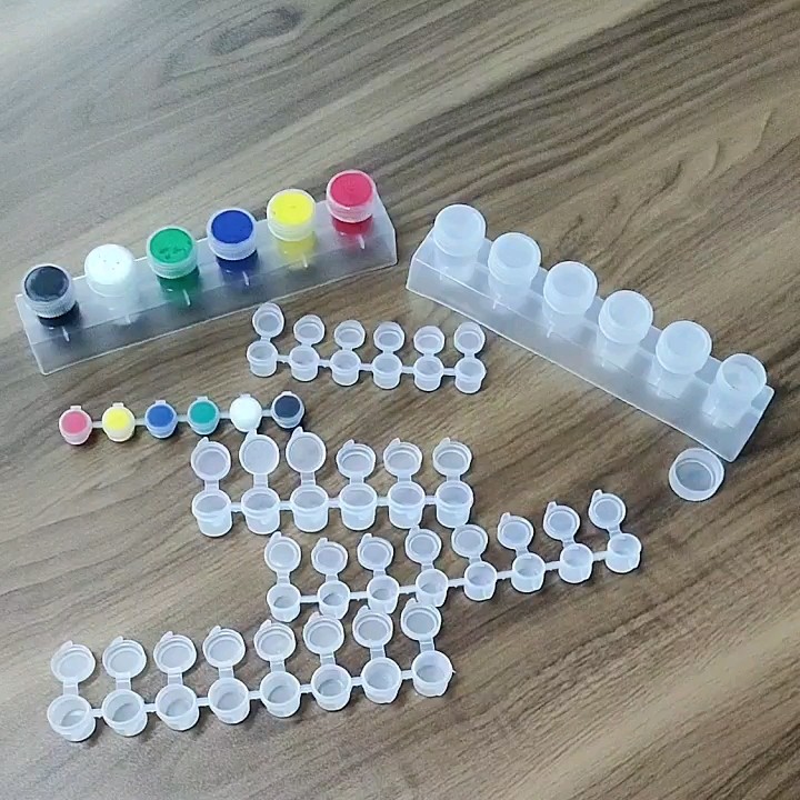 Children Art Supplies With 6*5ml Empty Paint Container Plastic Mini