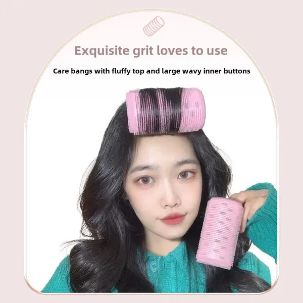 Air Bangs Curling Barrel Large Eight-Character Aluminum Sheet Extended Lazy Curling Artifact Styling Self-Adhesive Hair Root Fluffy Clip