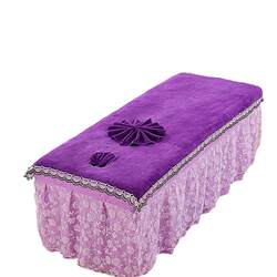 Beauty Salon Bed Sheetss, Beauty Bed Sheetss, Coral Velvet Crystal Velvet Massage Bed Sheetss with Holes, Fleece-Lined Physiotherapy Bed Sheetss with Holes