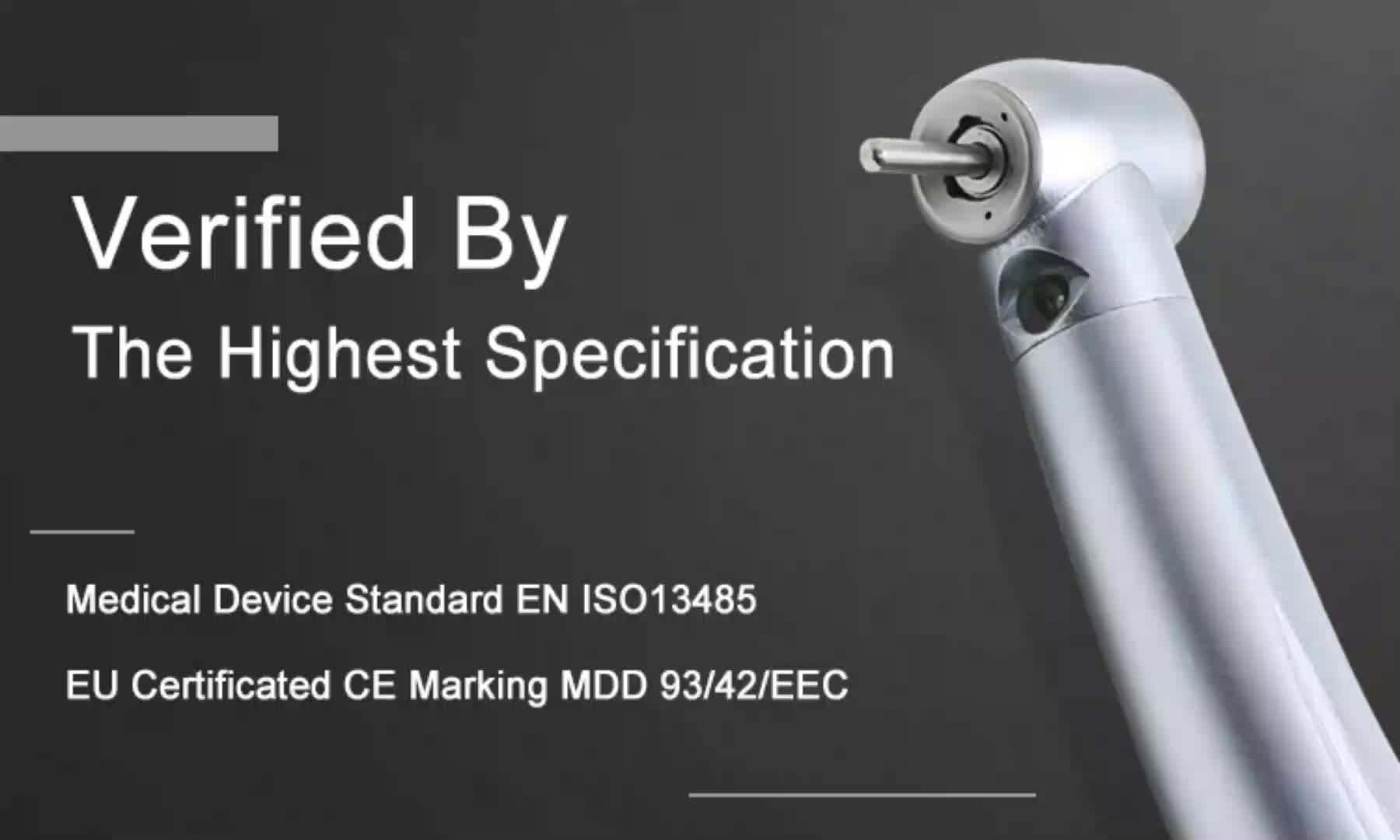 SANDENT WDM LED High Speed Dental Handpiece – Self-Powered Turbine, 4-Hole, Big Torque