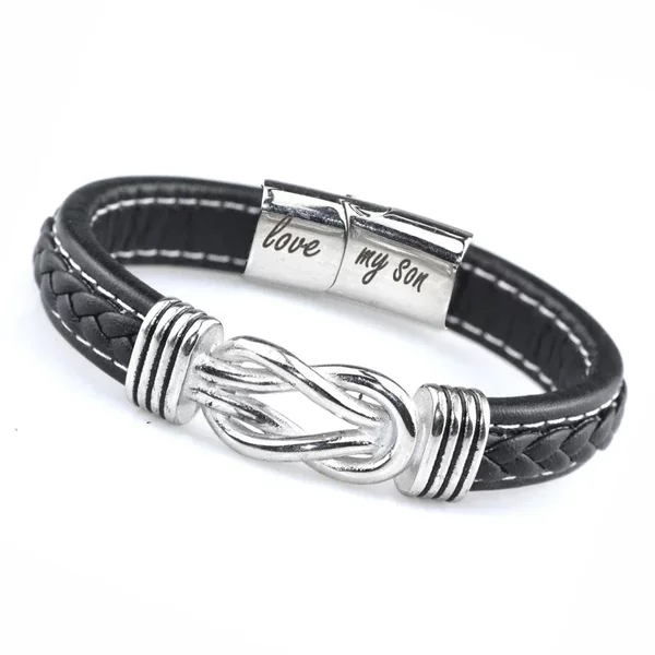Amazon new export ethnic style jewelry stainless steel bracelet men's hand-woven titanium steel bracelet