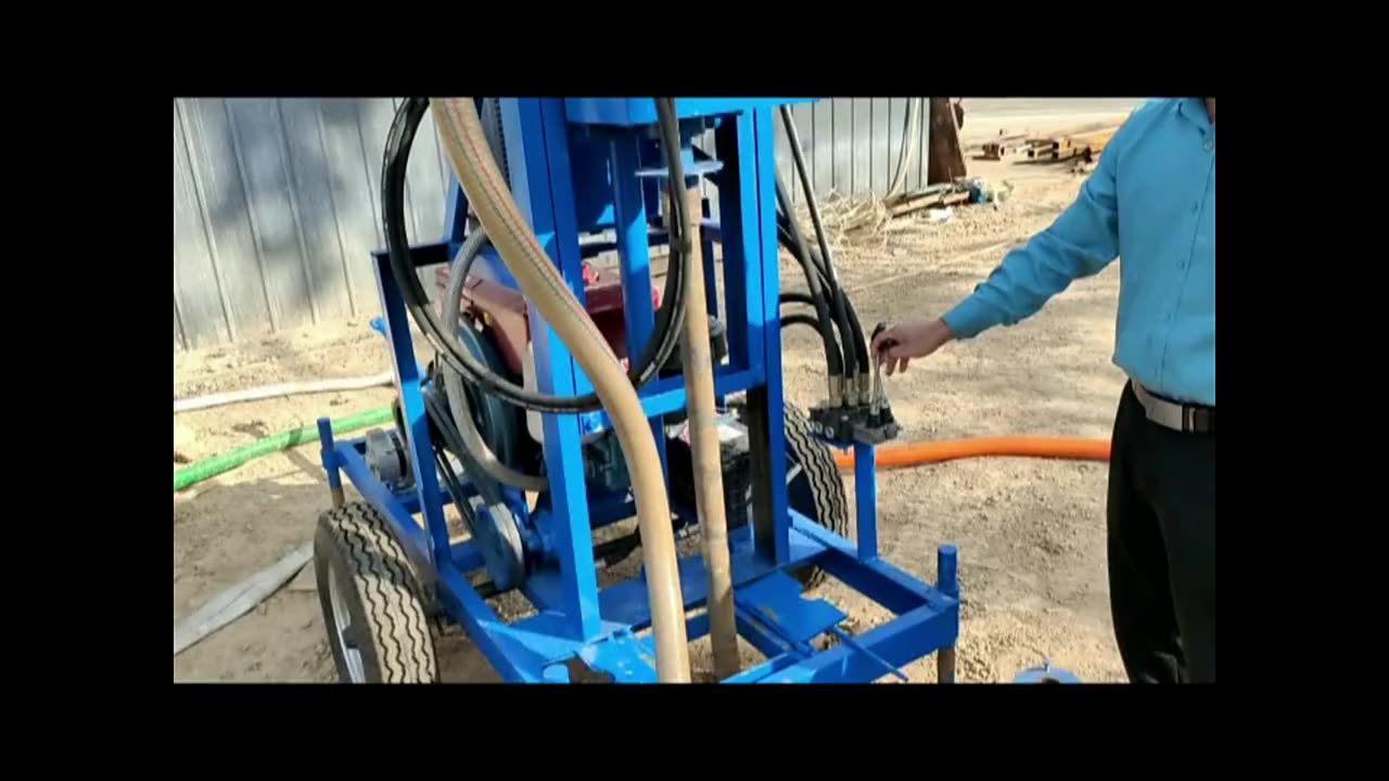 Electric Underground Full Hydraulic Lifting Water Well Drilling Rig