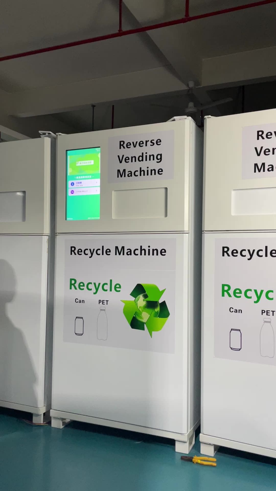 Automatic Reverse Vending Machine Recycle Pet Bottles Can Big Storage