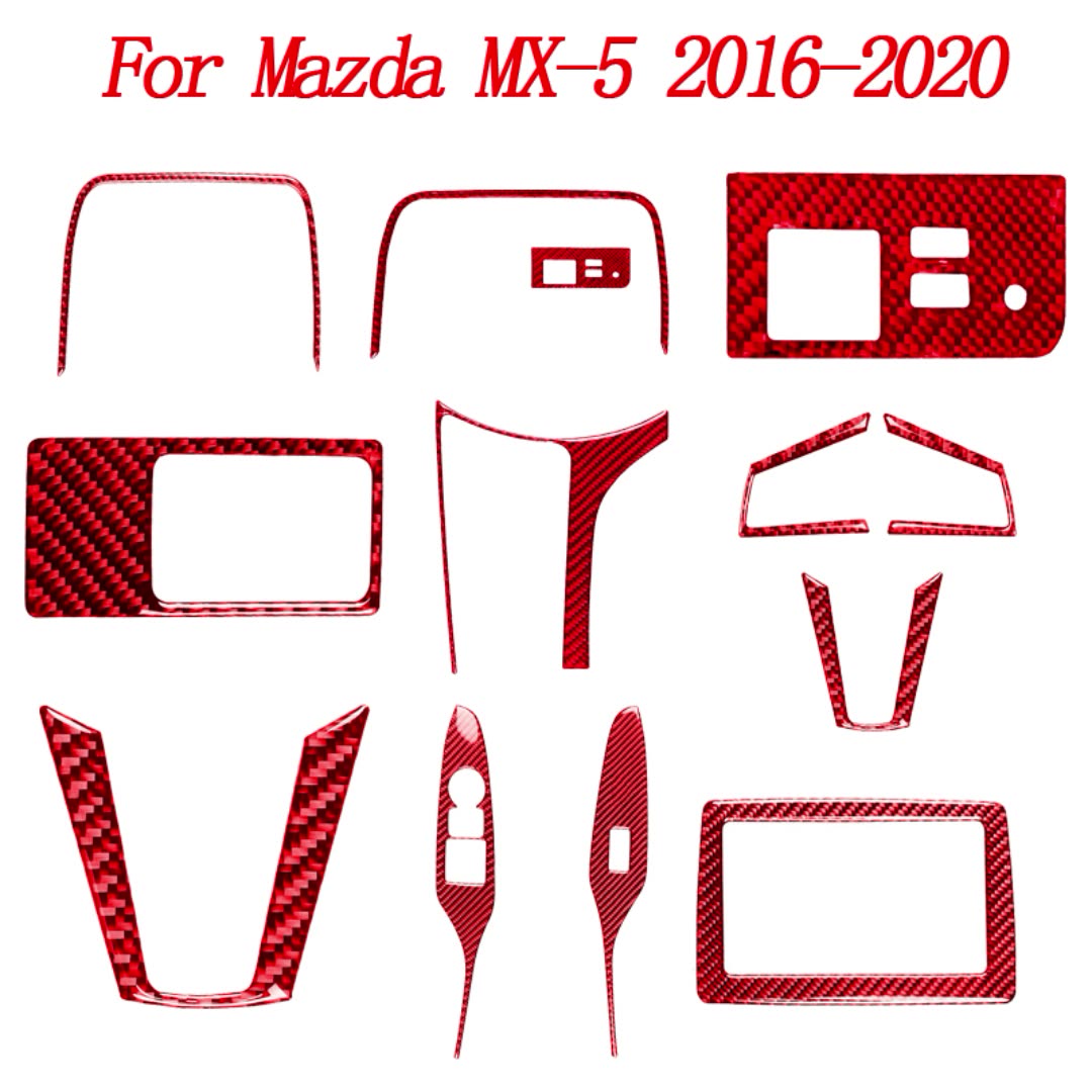 Для Mazda MX-5 2016-2020 наклейки из углеродного волокна для салона корпус шестерни