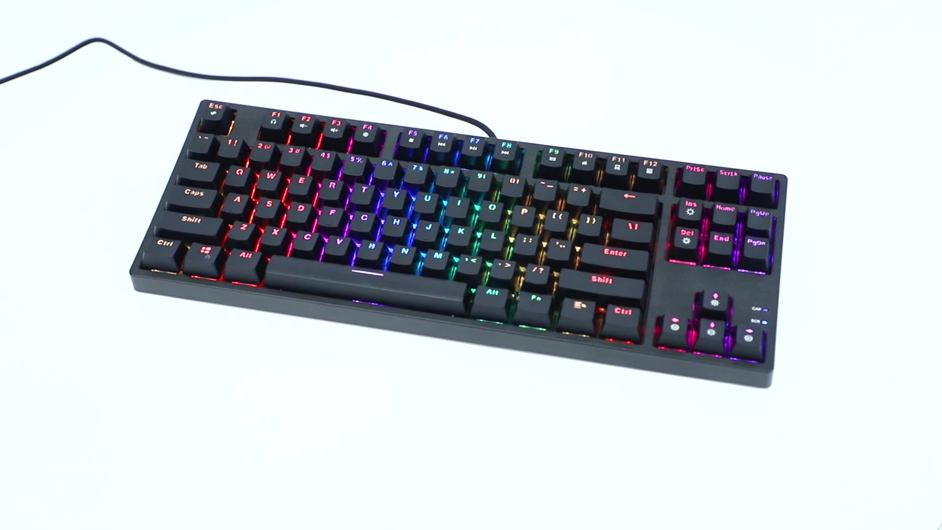 Sama Custom 87 Keys Ergonomic Tkl Keyboard Hotswap Backlight Computer