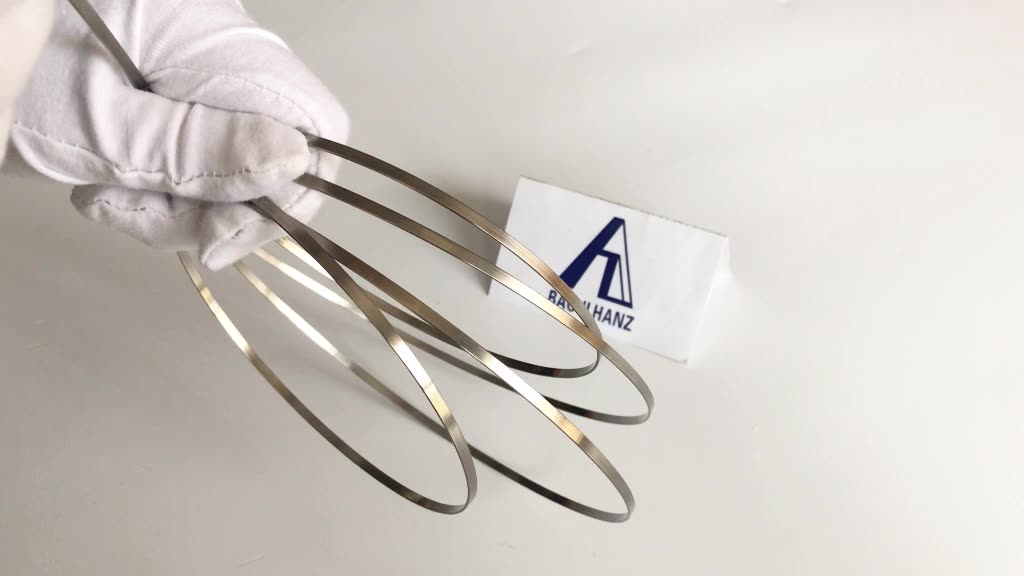 Nitinol Flat Wire Superelsatic Nitinol Shape Memory Alloy Flat Wire In