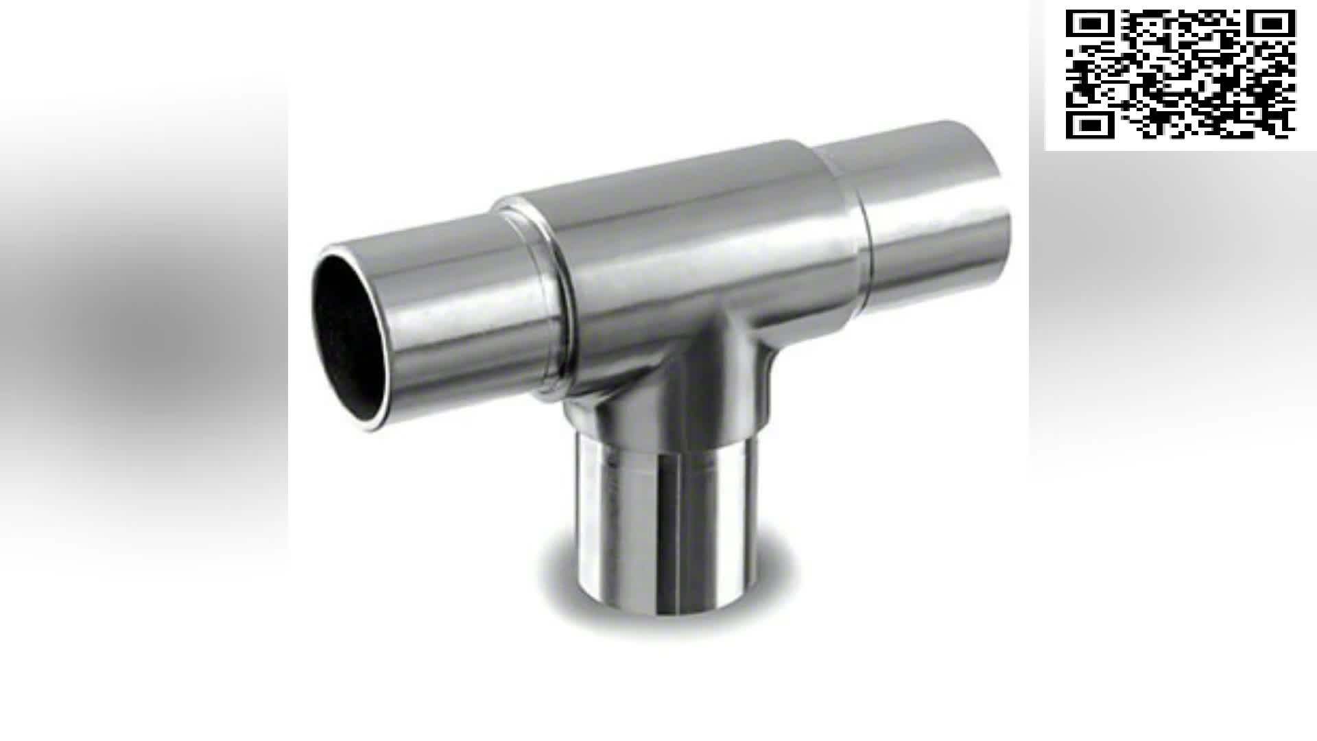 Stainless steel handrail tube connector S shape corner connector, View