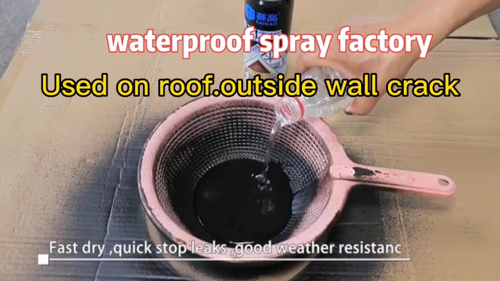 Saigao Waterproof Spray Leak Stop Seal Flex Spray Waterproof Sealant