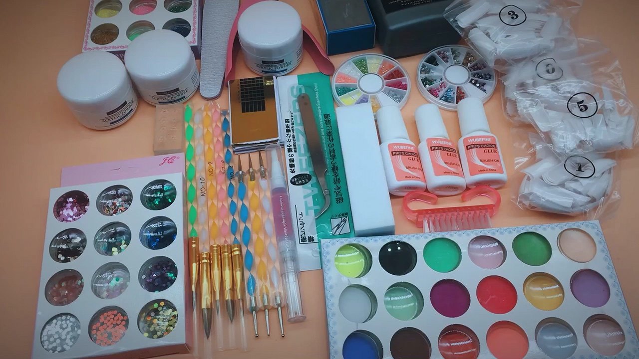 Wholesale Acrylic Nail Kit Acrylic Powder Glitter Nail Art Kit