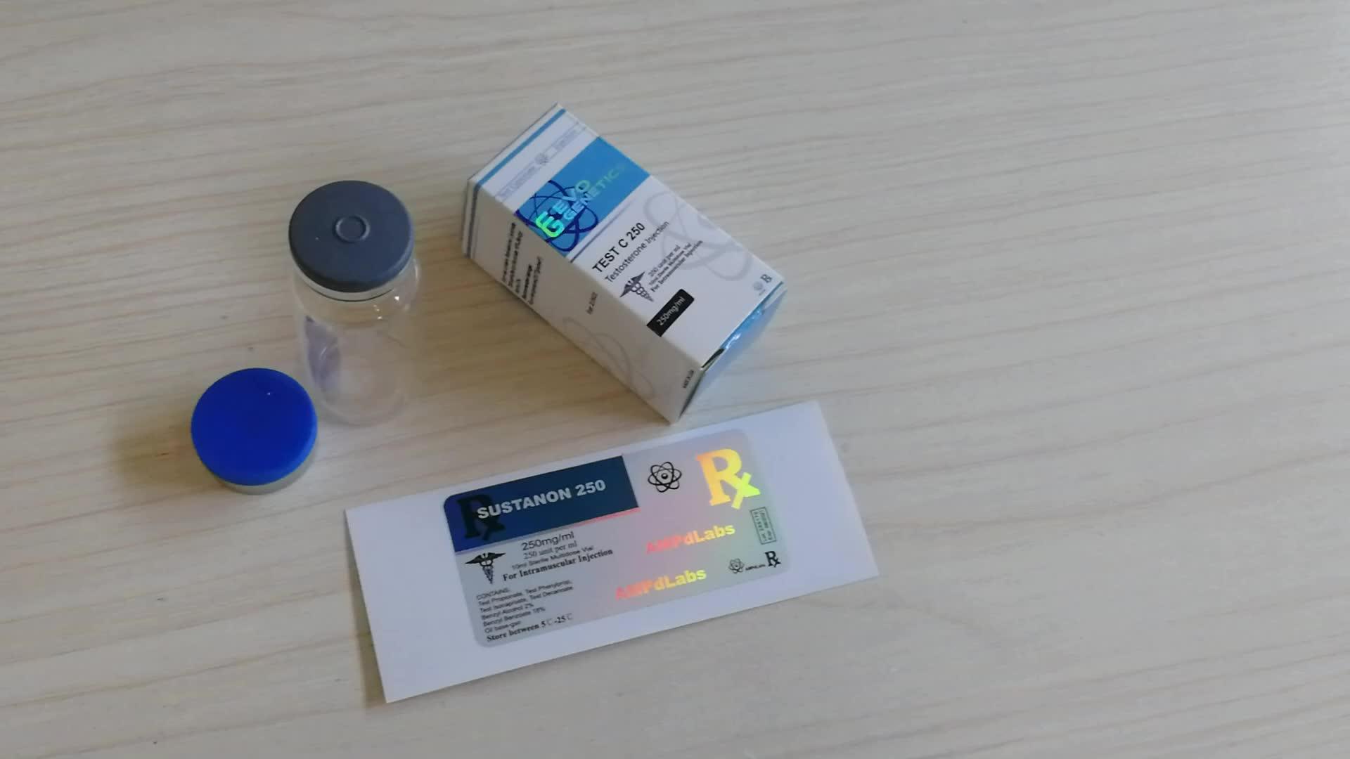 Pharma Labs 100mg Steroid Labels And Box/ 10ml Vial Steroid Sticker