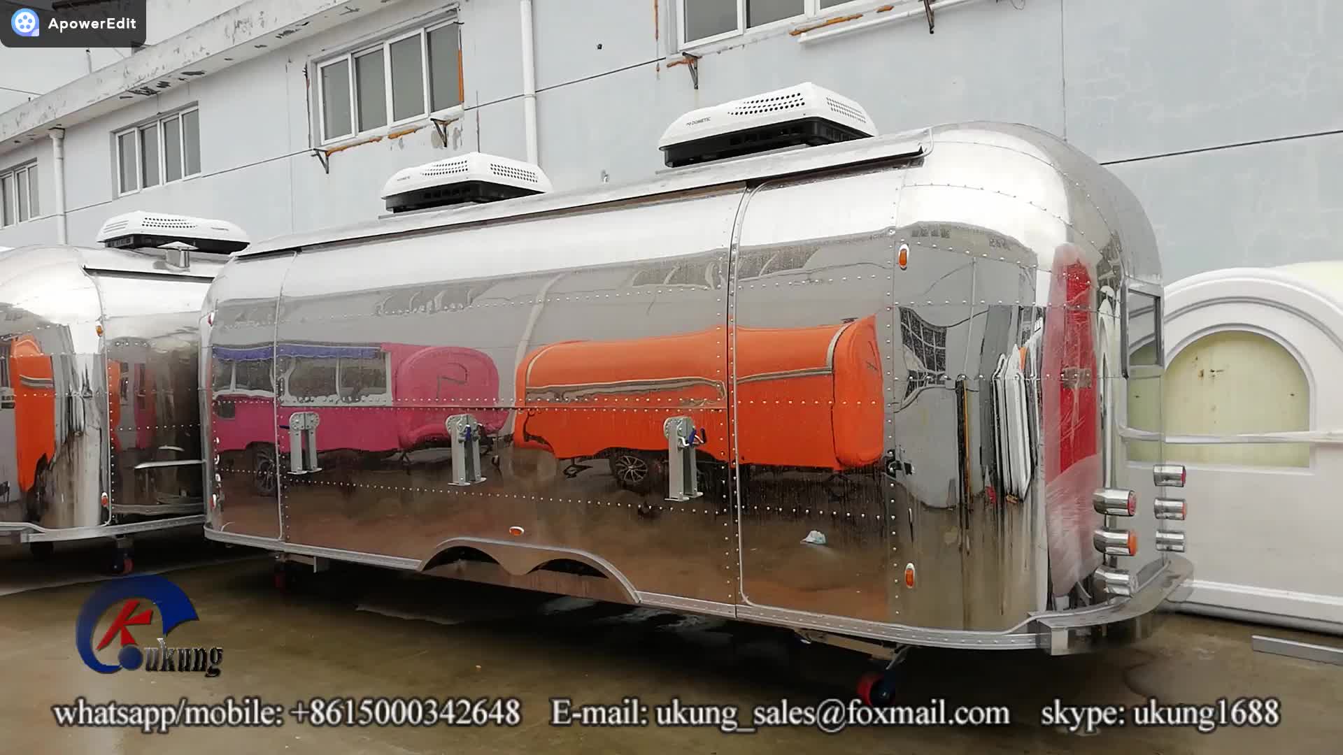 Ukung New Designed Ast210 Stainless Steel Airstream Food Truck Buy
