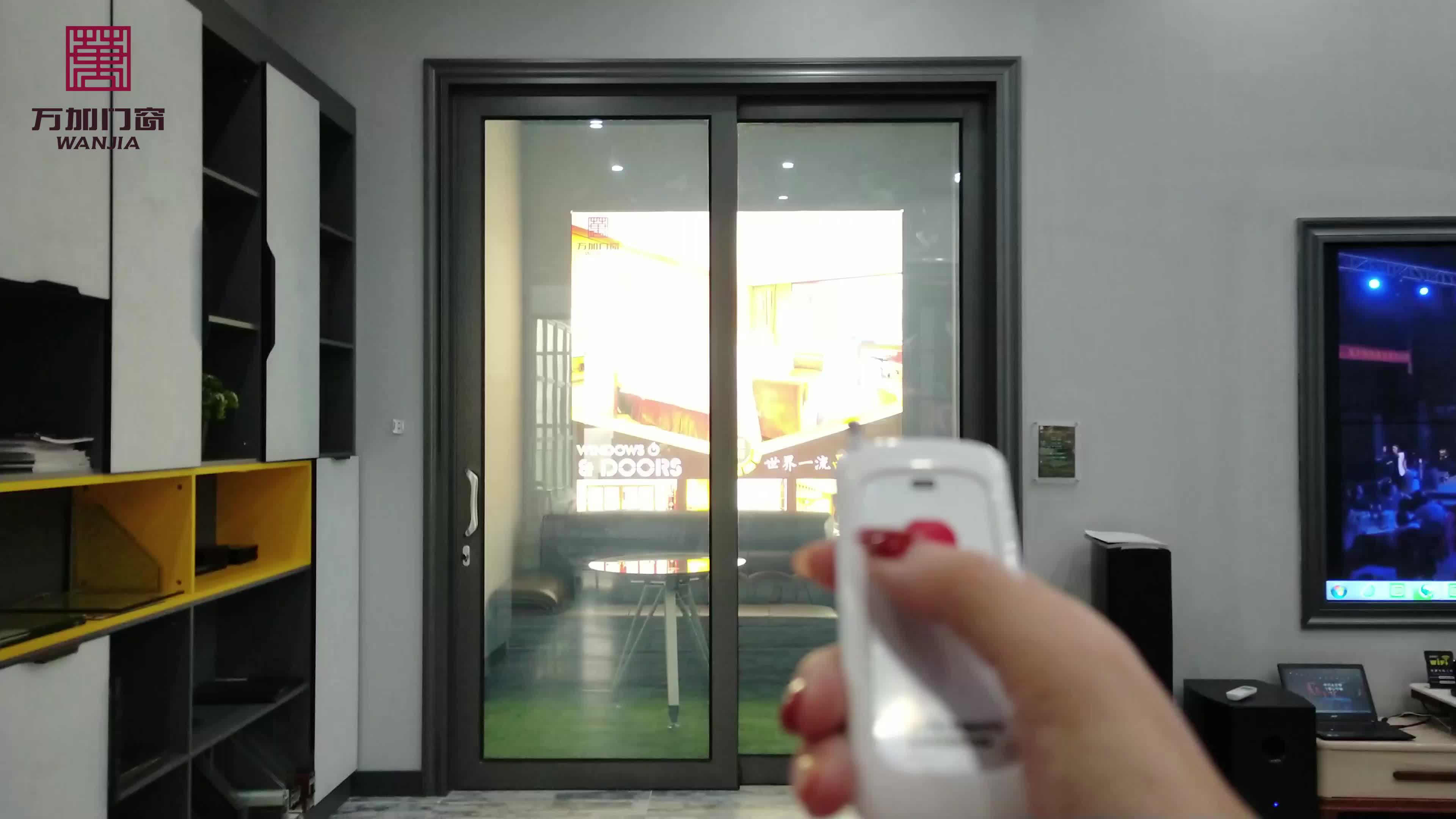 Wanjia Aluminum Used Sliding Glass Doors Sale,Soundproof Double Glass