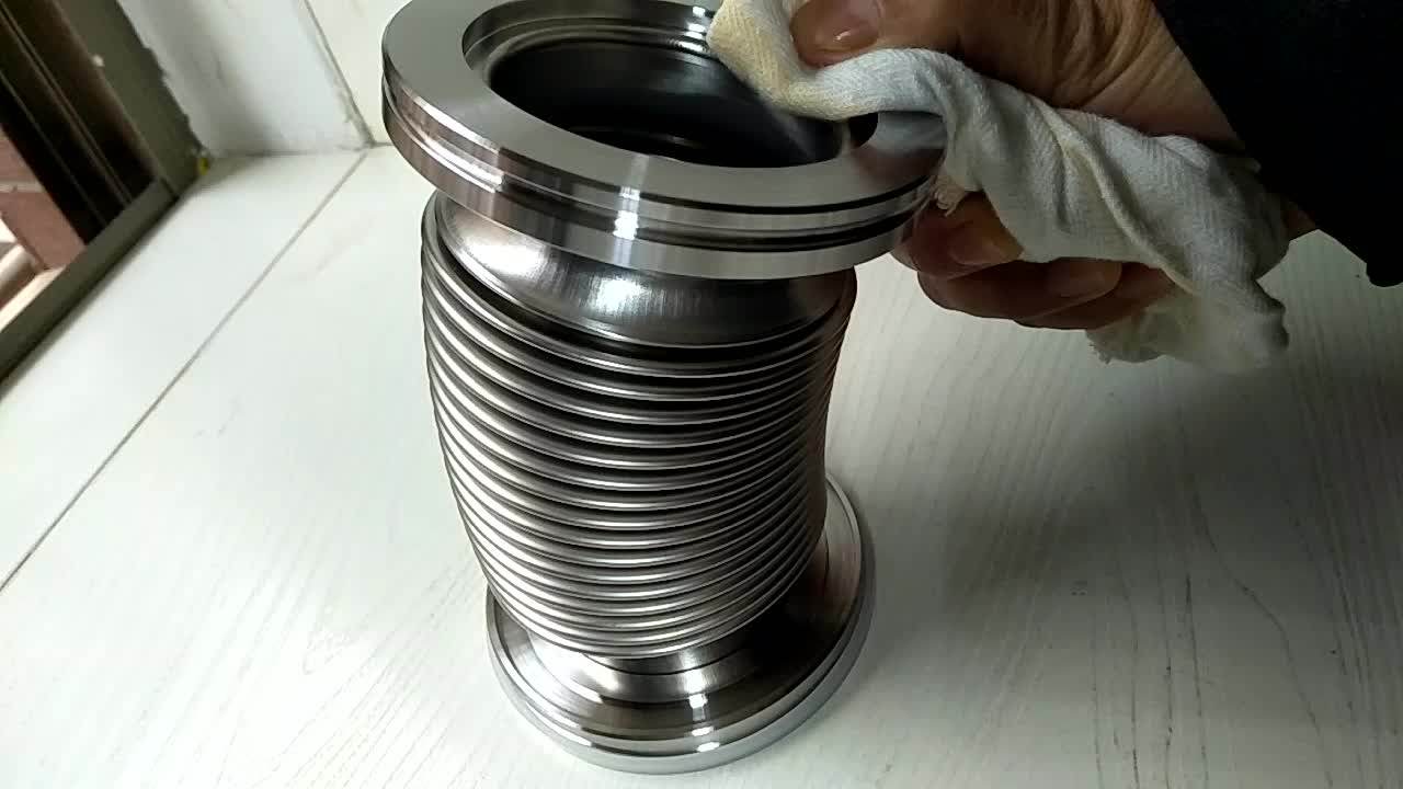 High Vacuum Pipe Fittings& Components Kf Cf Iso63 Flange Flexible Or Compressible Bellow