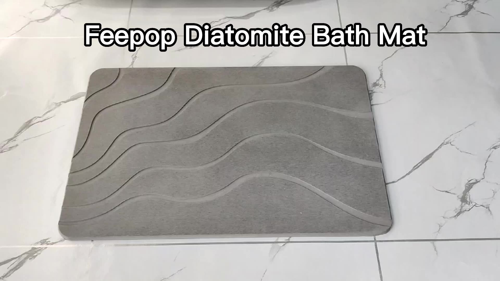 Foldable Fast Water Drying Super Absorbent Nonslip Diatomite Earth
