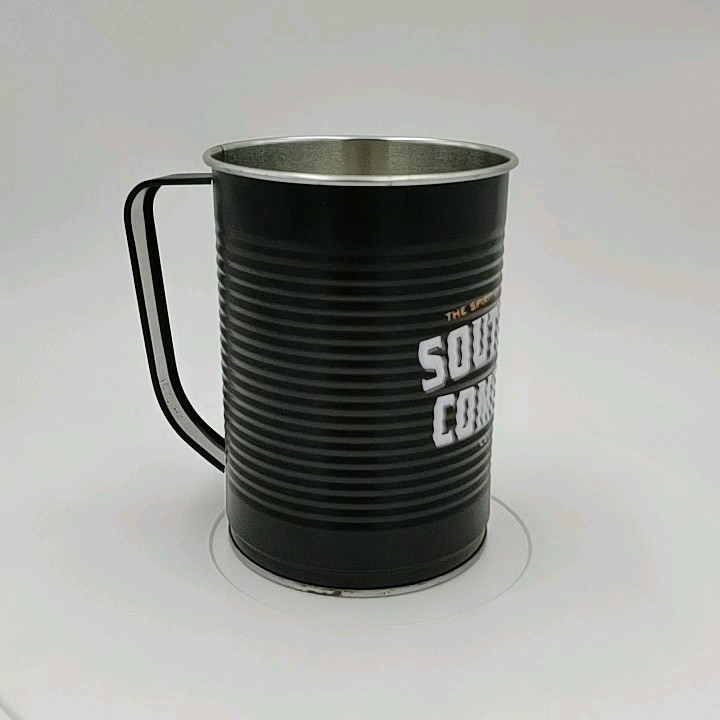 Disposable Water Cup Tin Cans With Handle For Drinking Buy Soft Drink