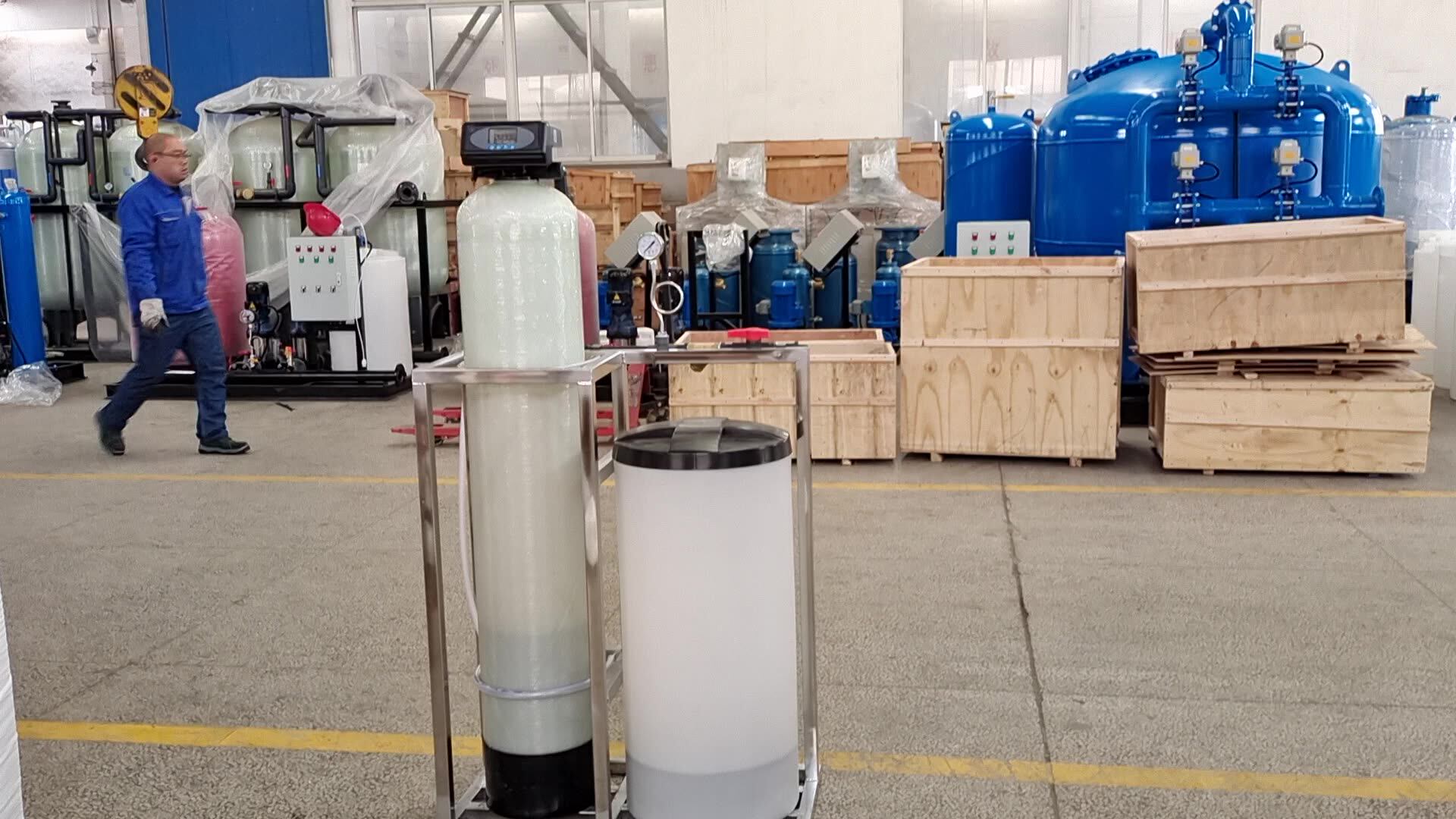 Ion Exchange Resin Regeneration 3000l/hr Single Tank Water Softener To