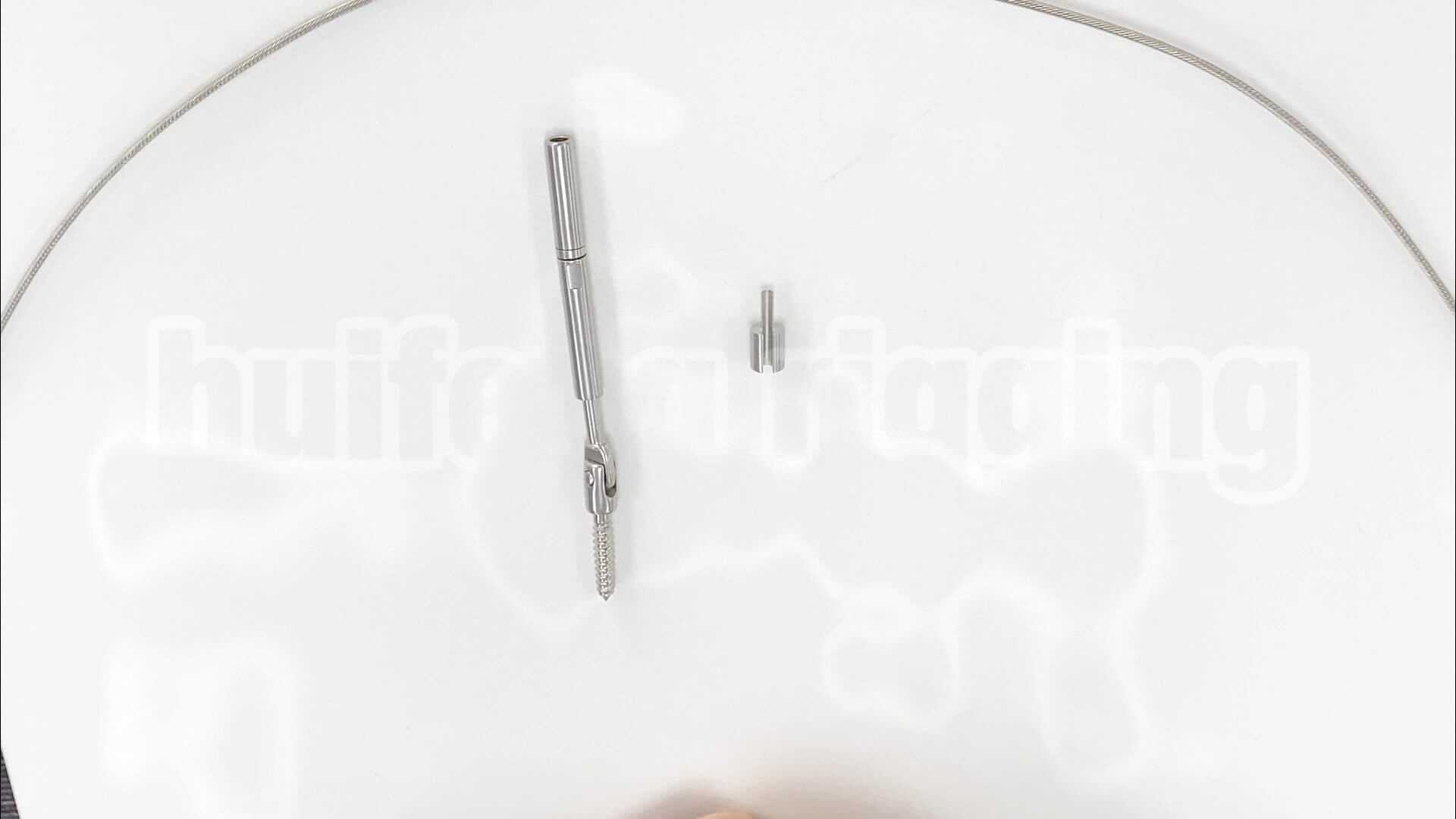 Stainless Steel Wire Rope Fittings 304 316 Quick Lock Swageless Cable ...