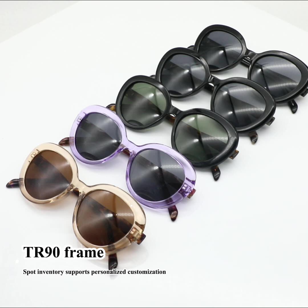 Vintage Woman Polarized Sunglasses Man Luxury Tr90 Frame  display picture 1