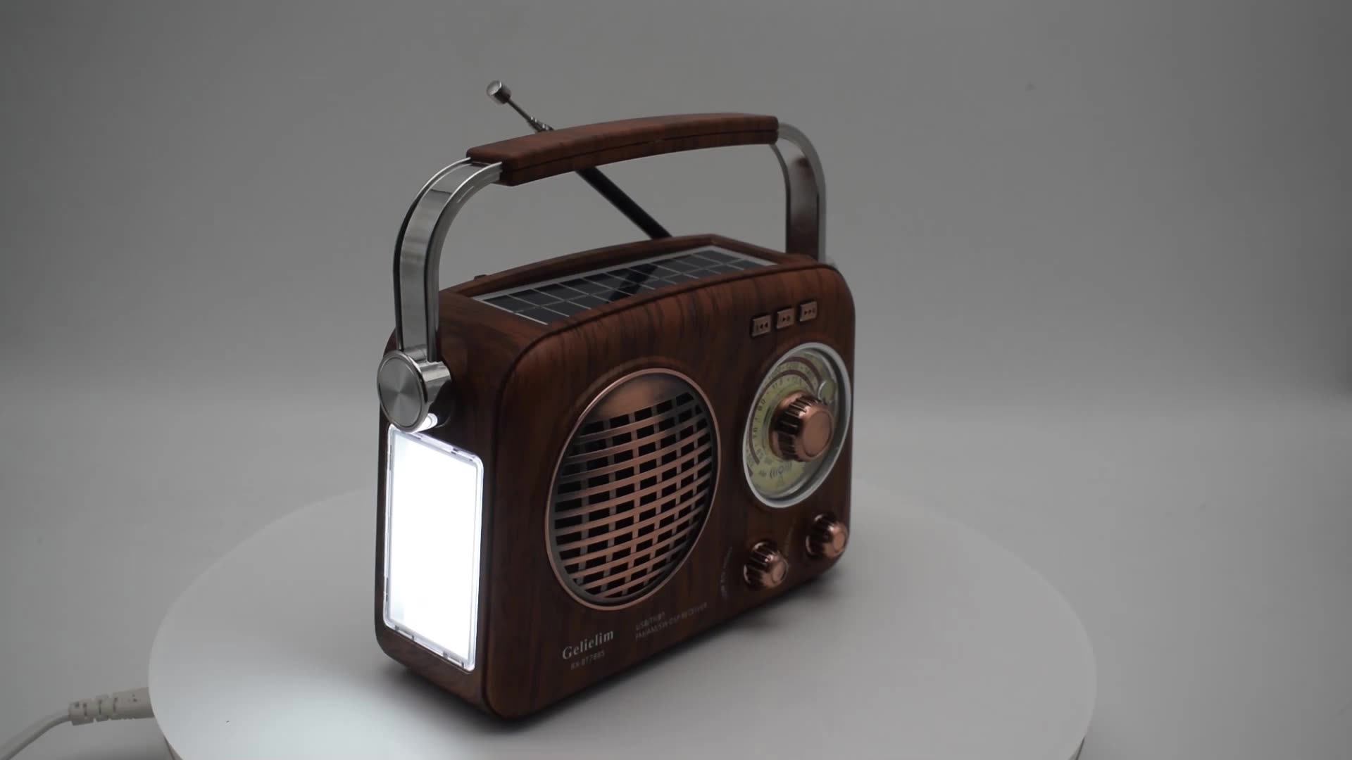 RX-BT788S 木製レトロラジオ FM AM SW対応 ポータブルスピーカー