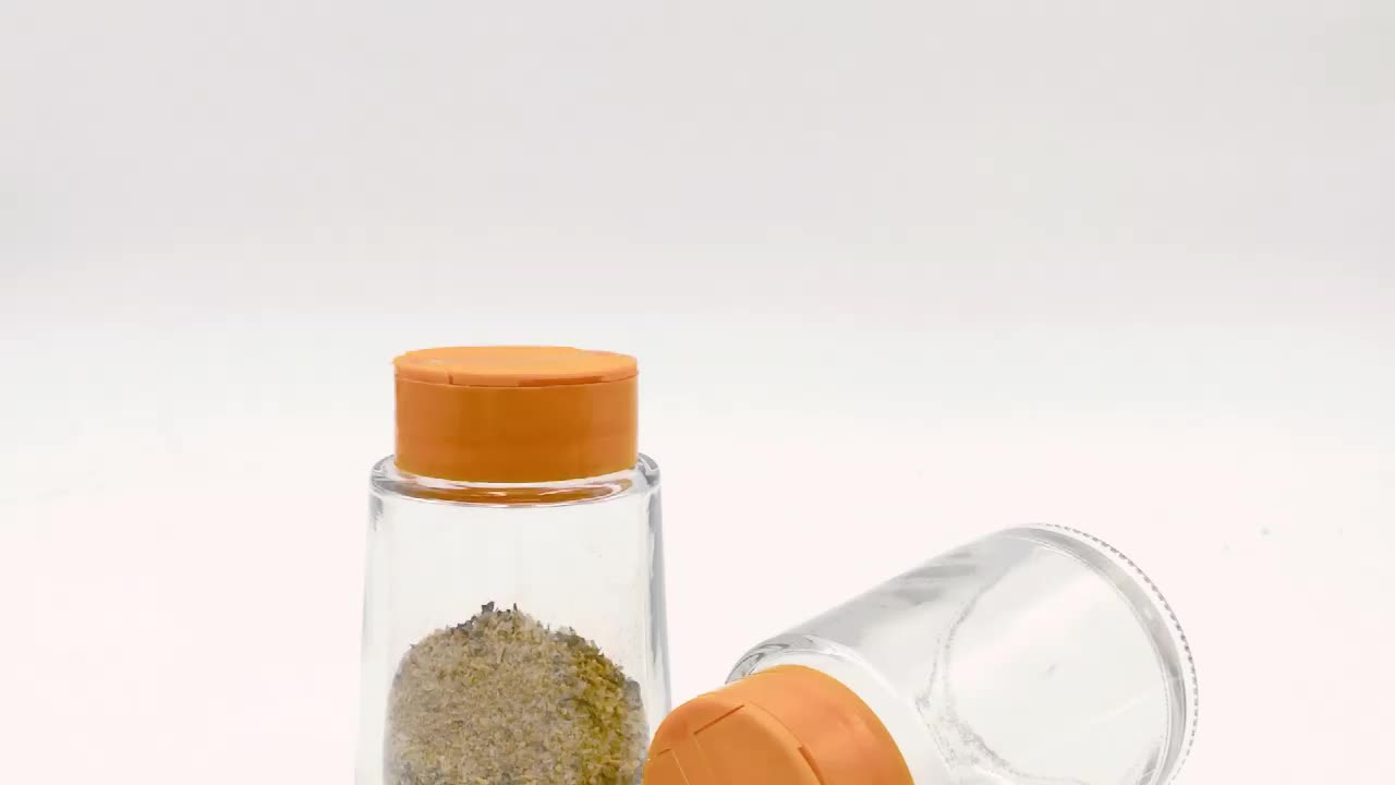 Glass Spice Jars With Shaker Lids 110ml Glass Bottles For Seasoning And