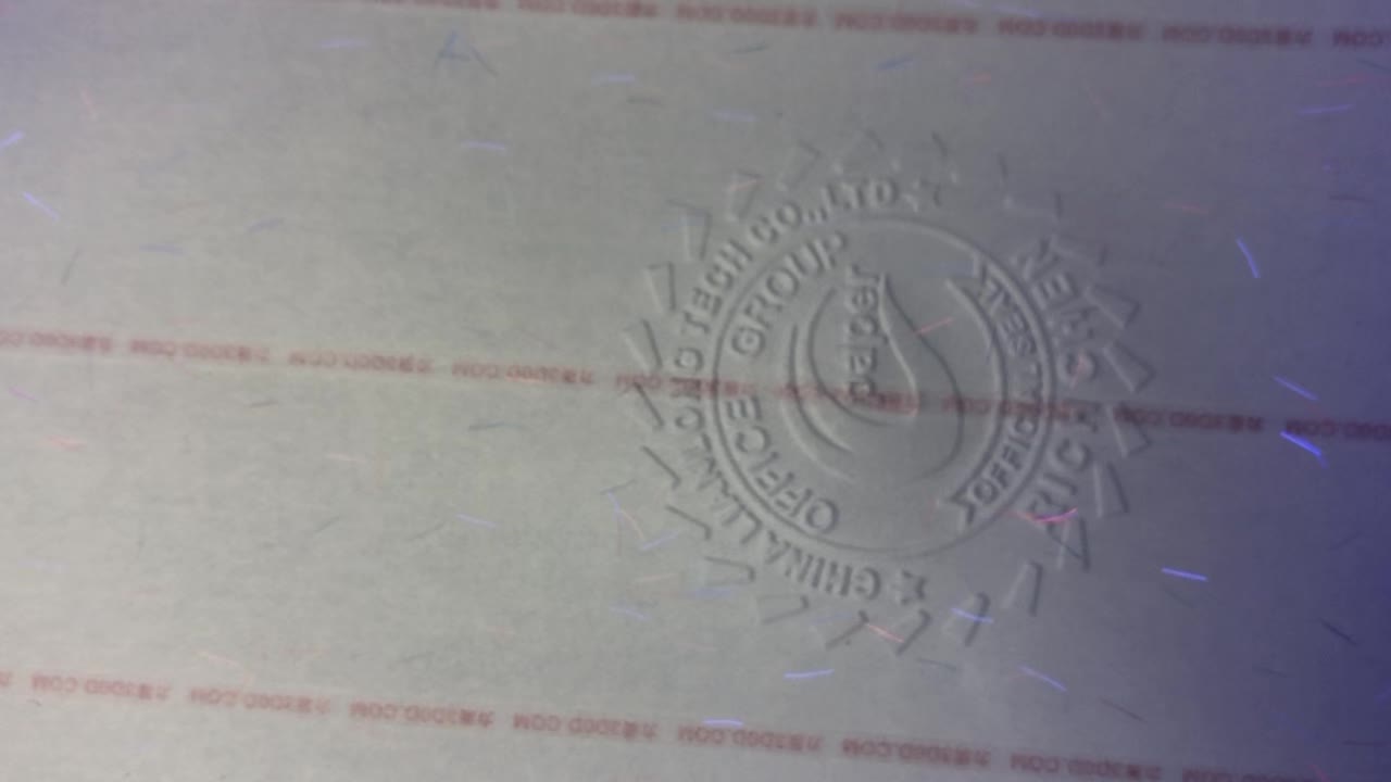 Custom watermark resume paper