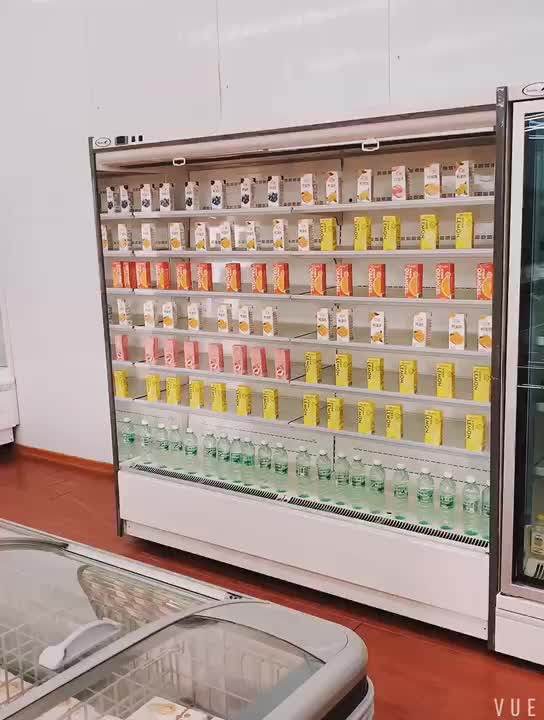 Supermarket Commercial Fresh Vegetable Coolers Grab And Go Display