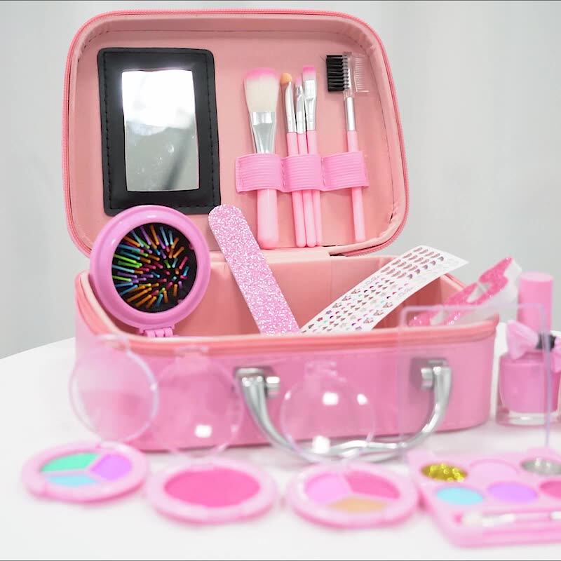 pretty pink makeup box