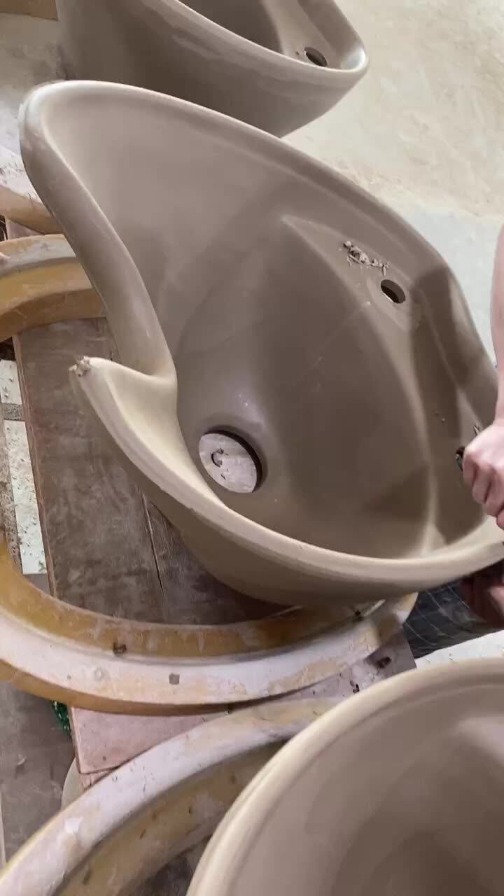 Hot Sale Luxury Hair Wash Basin Ceramic Shampoo Sinks Basin&trays Salon Sink Shampoo Sink Hair