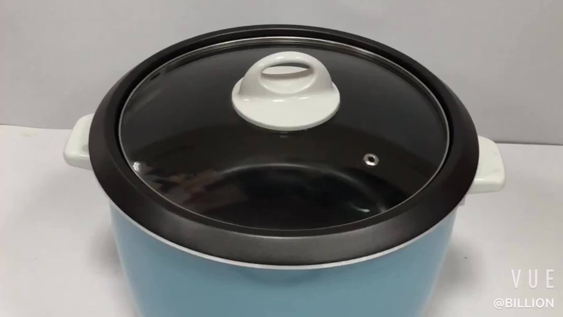 New 1.8l Electric Drum Rice Cooker With Aluminium Inner Pot & Glass Lid