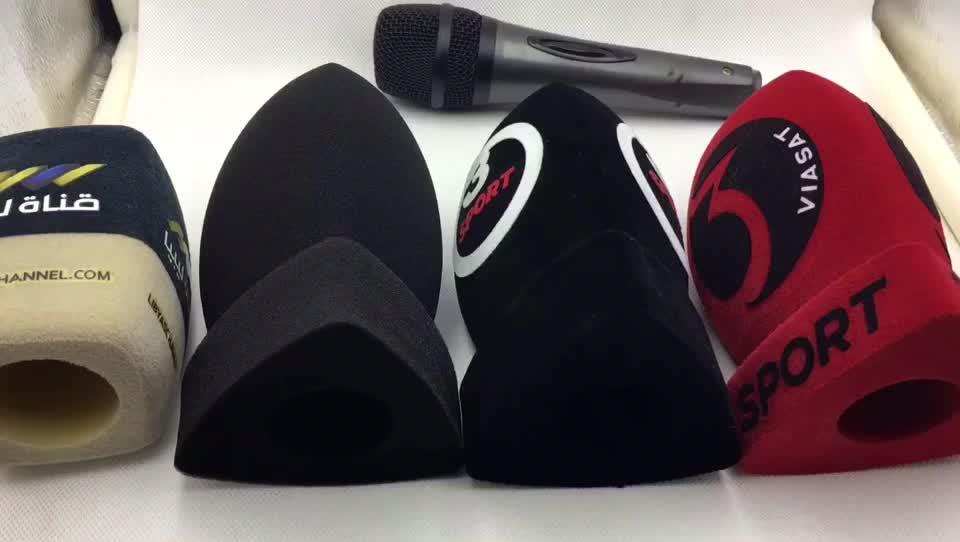 Mic Foam Windshield Custom Mic Flag 4side Print Logo Mic Foam