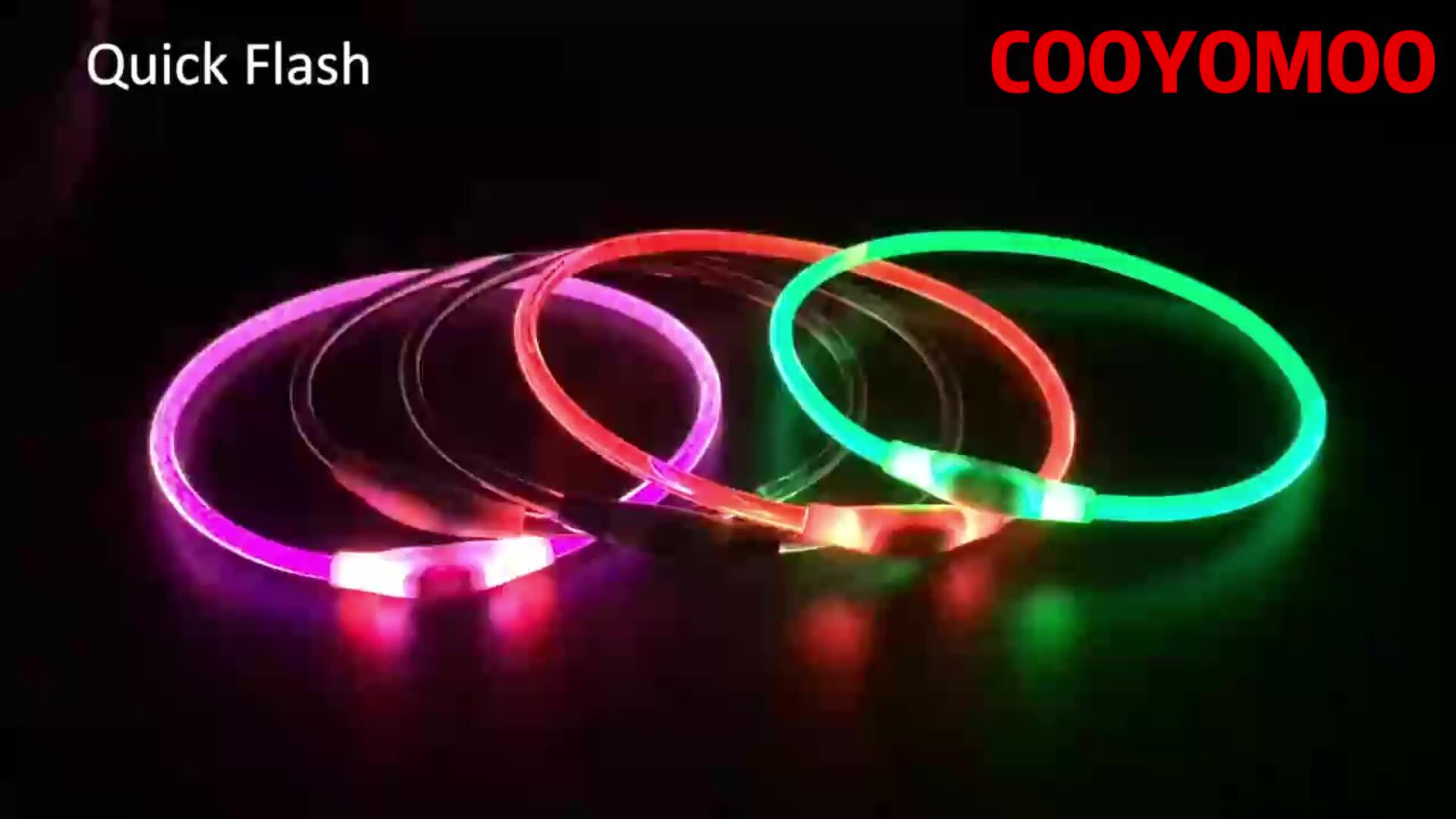 Collare LED Rosso Per Cani E Gatti – 3 Modalità Di Illuminazione, Leggero 35g, Per Sicurezza Notturna