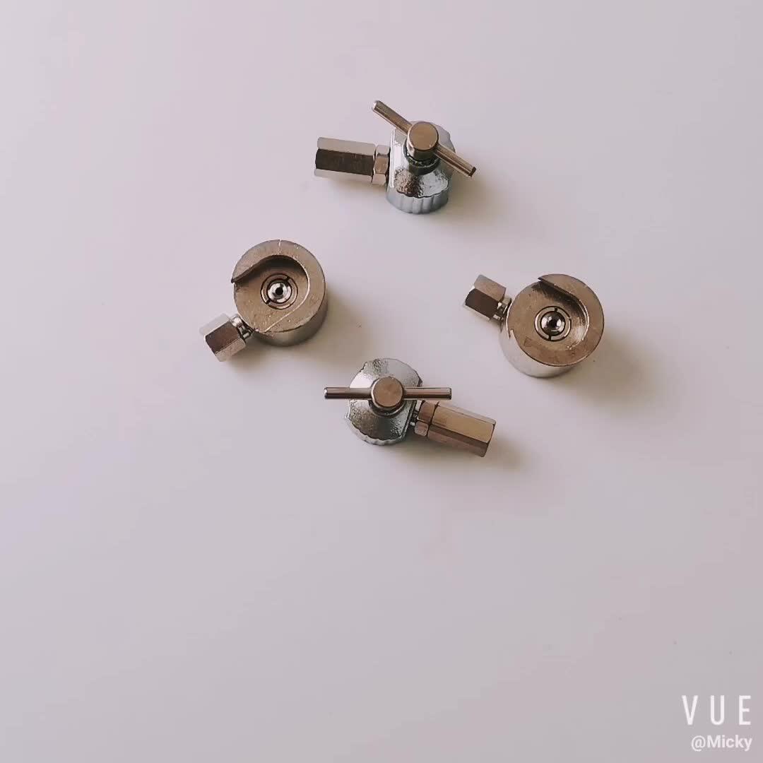 Silver Adjustable Button Head Grease Zerk Nipple Fitting Coupler For