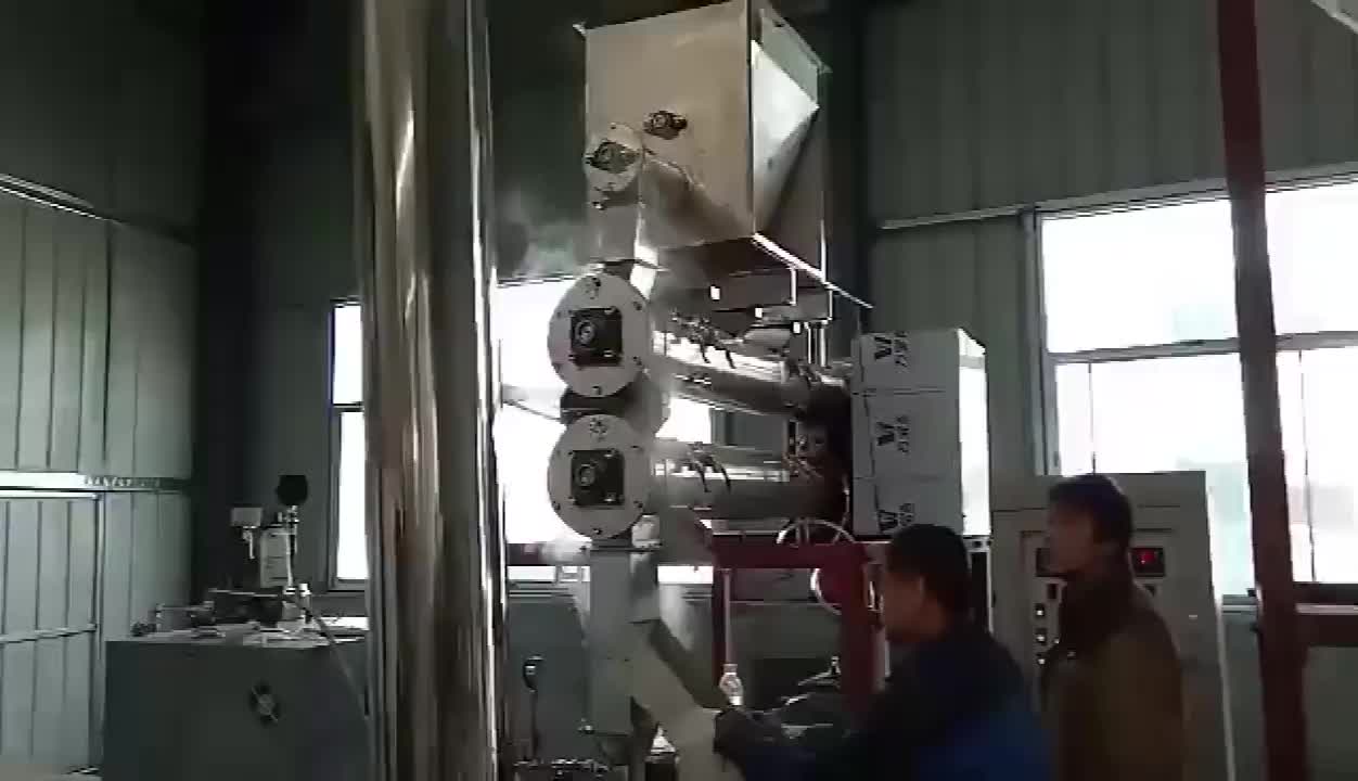 High Quality Double Screw Pet Dog Treat / Food Extruder Making Machine