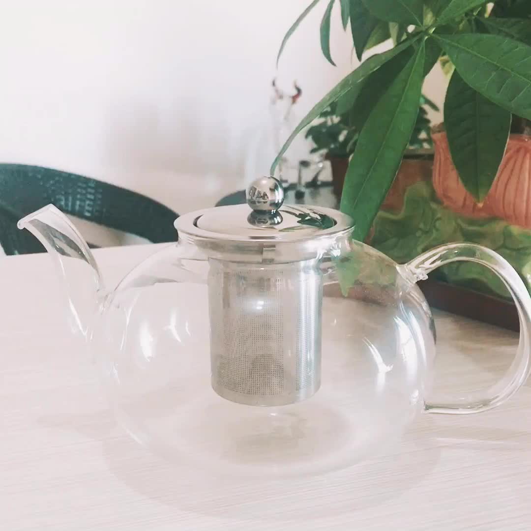 Insulated Glass Teapot Coffee Tea Set With Stainless Infuser Buy Borosilicate Glass Teapot