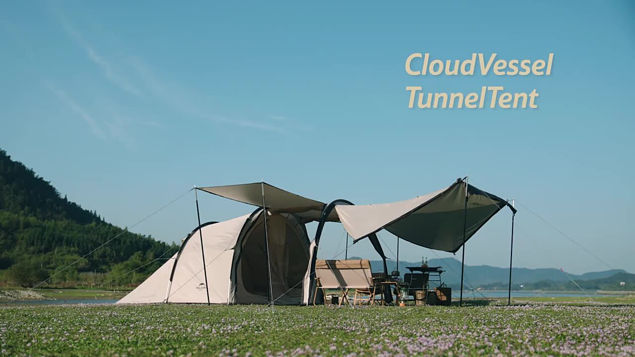 Naturehike Cloud Vessel Tunnel Tent Large Lobby Camping Tent