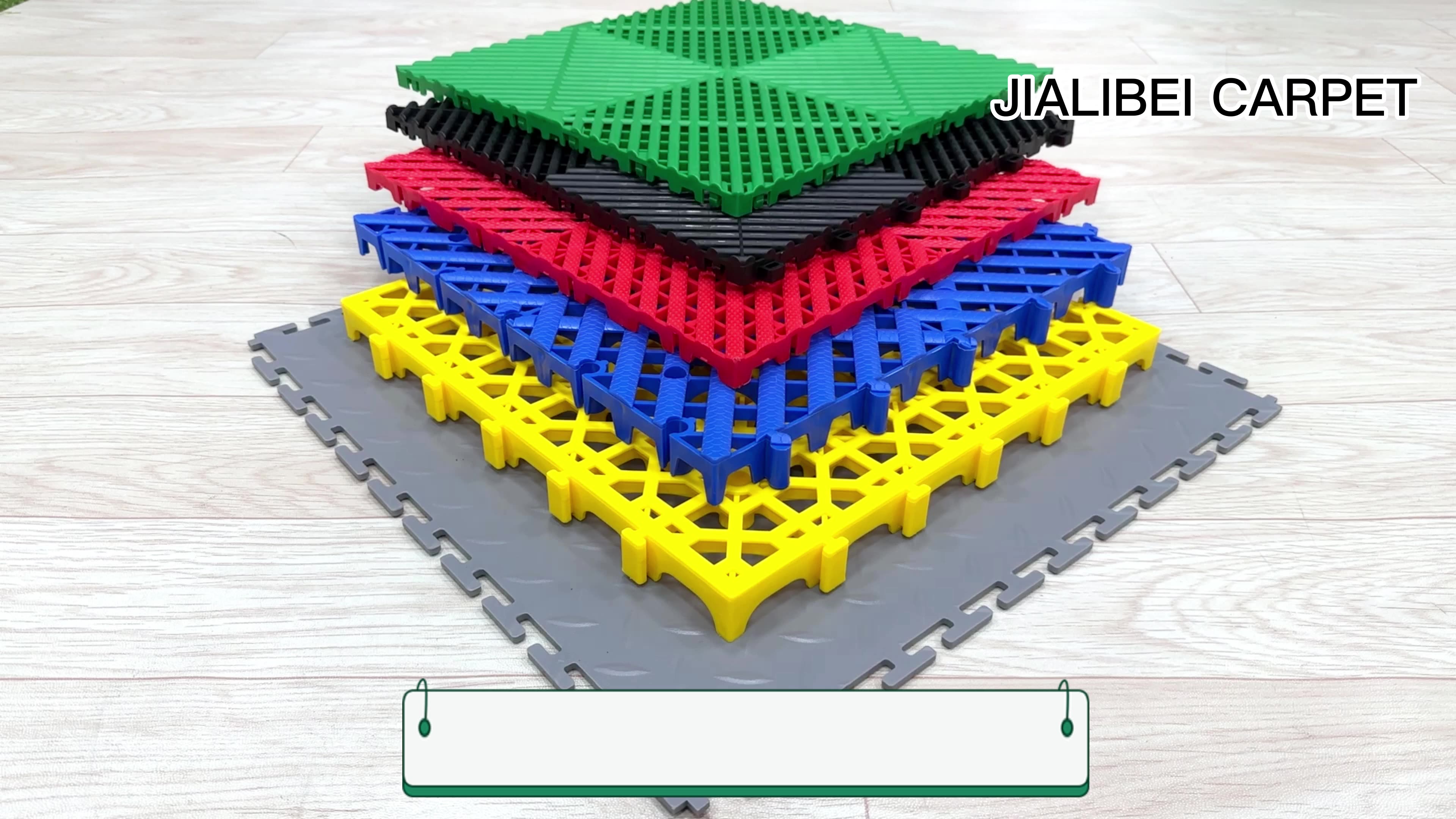 High Quality Modular Colorful Interlocking Garage Floor Tiles Industrial Plastic Garage Flooring