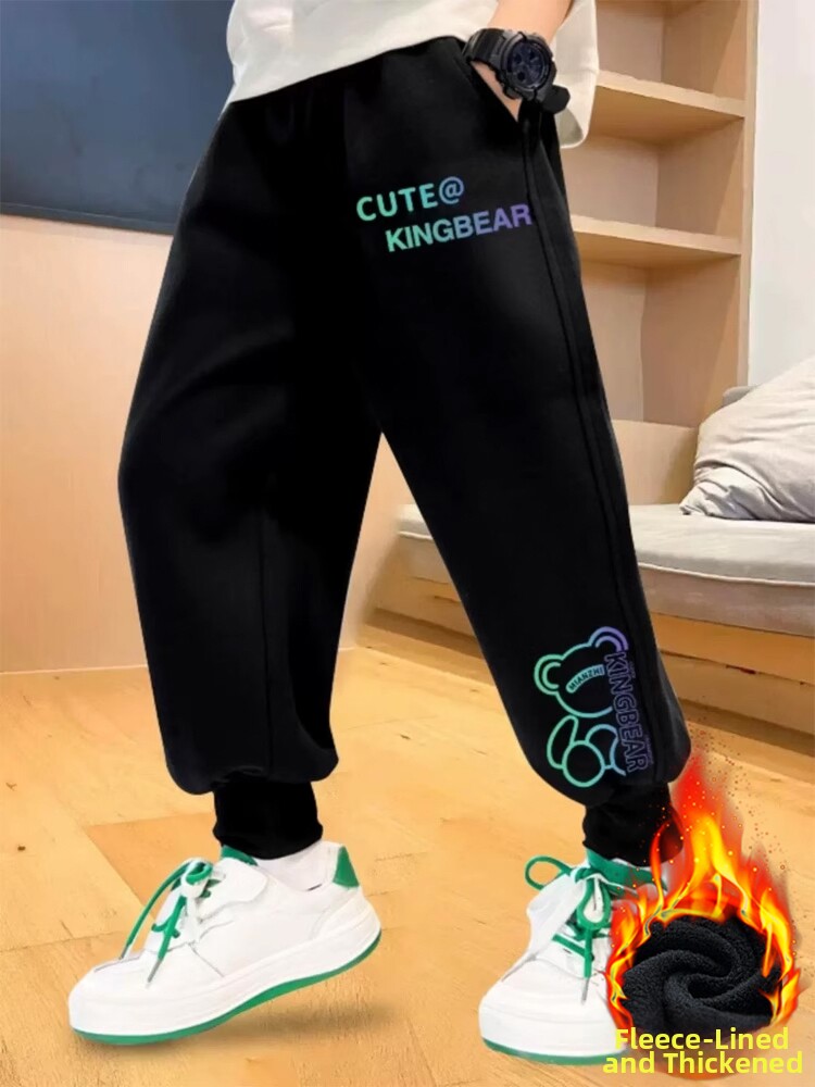 Children's Clothing Boys' Pants Spring and Autumn Casual Pants Loose Children's Sports Pants Boys' Stylish Jogger Pants Cool Kids' Pants