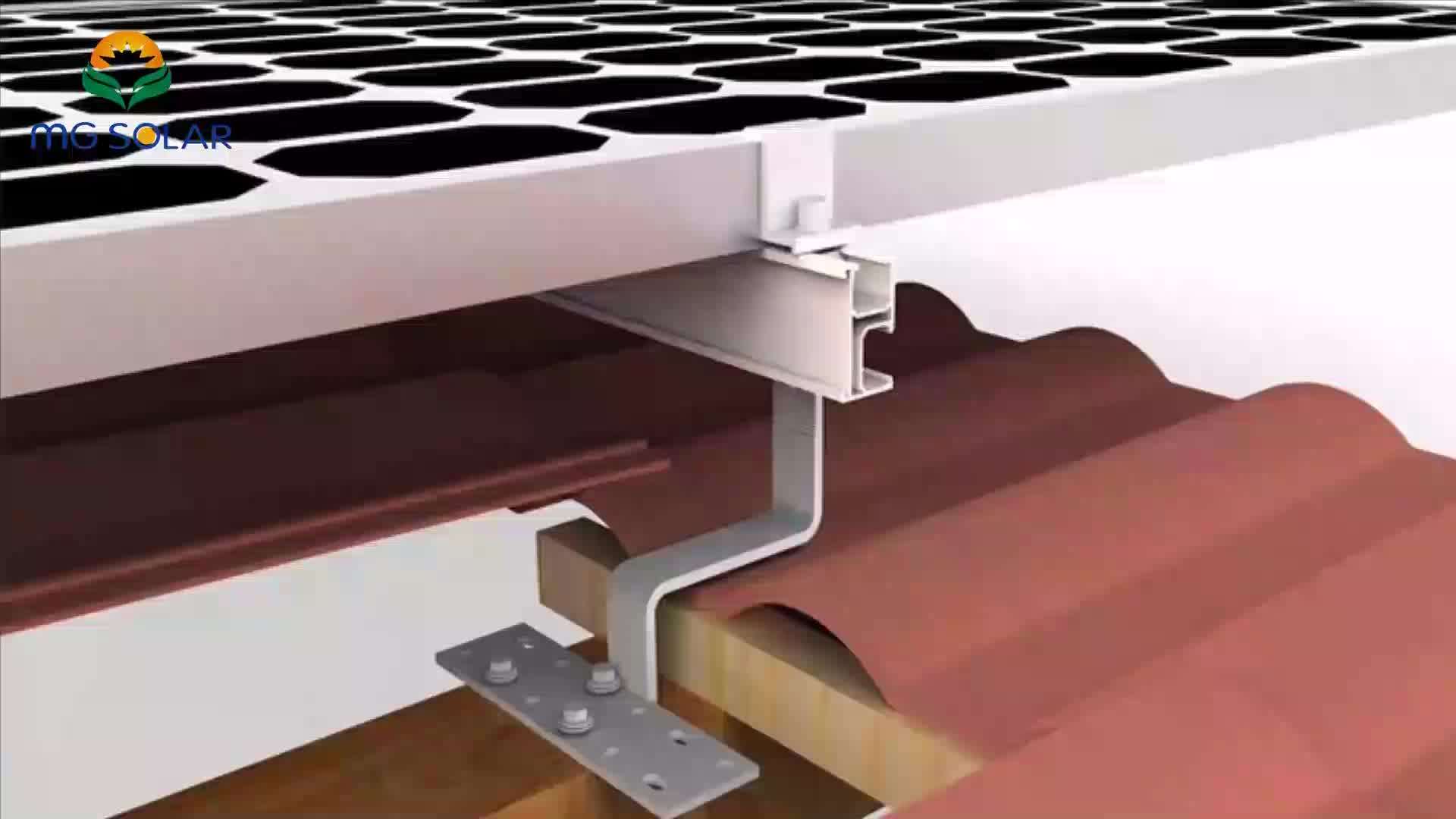 10kw Solar Panels Spanish Tile Roof Mount Racking System Buy Spanish Tile Roof Mounting System