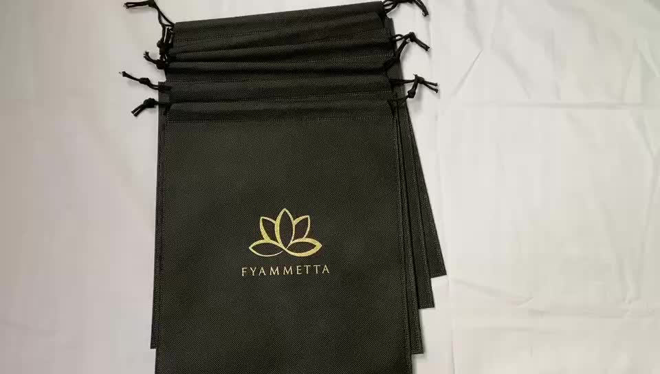 Custom Logo Printing Nonwoven Drawstring Bag,Small Drawstring Gift Bag