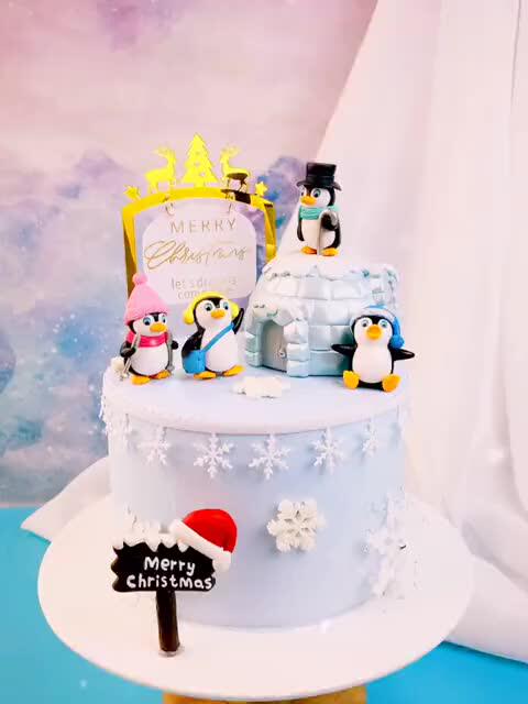 6 Mini Pinguini Cake Topper – Simpatiche Figure In PVC Per Decorazione Torte, Giardini Invernali E Festa A Tema Polare