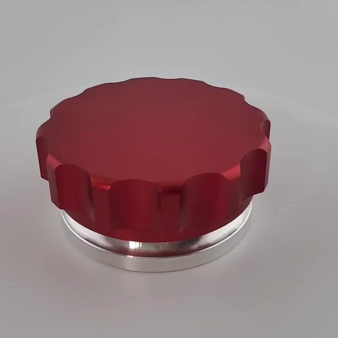 Custom Anodized Fuel Filler Cap Toprated Cnc Machined Aluminum 6061 Fuel Tank Caps For Cars