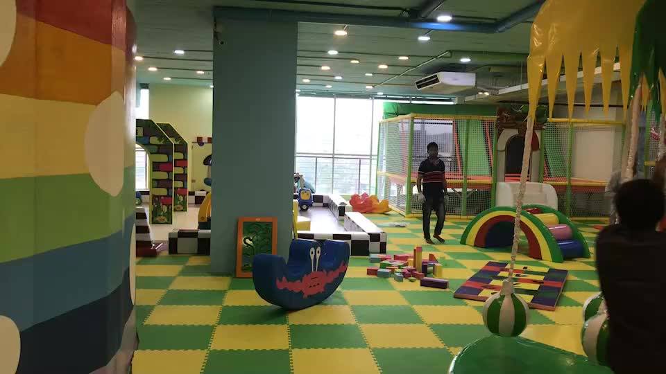 Grande Aire De Jeux Toboggan Parc De Trampoline Intérieur Jungle Gym