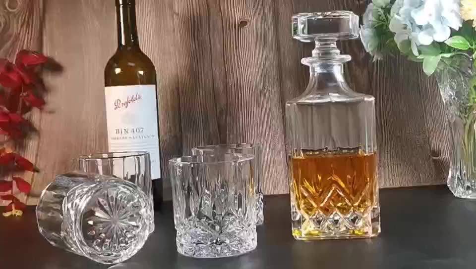 High Transparency Glass Decanter And Tumbler Set 7pcs Wine Whisky