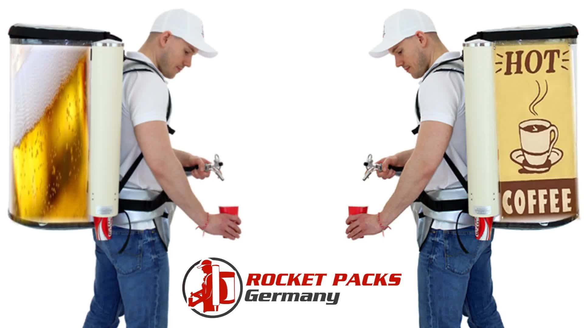 Backpack Drink Dispensing System For Mobile Marketing For 19 Liter Beer