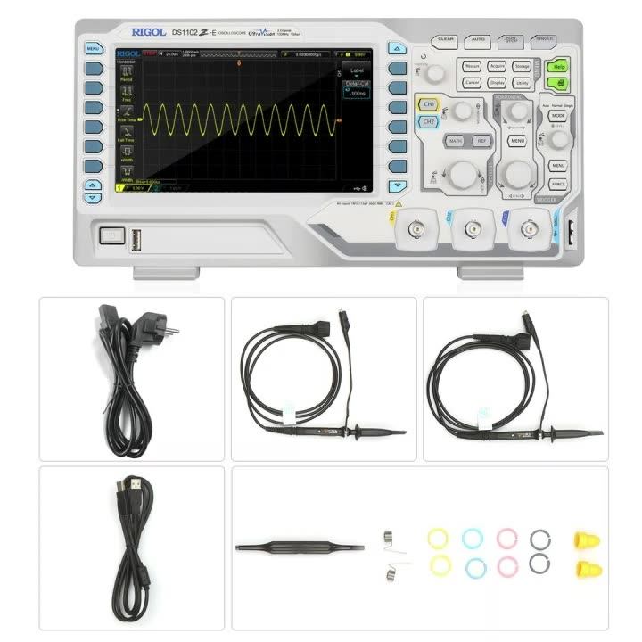 Ds1102z-e Digital Oscilloscope 2 Analog Channels 100mhz Bandwidth 1gsa ...