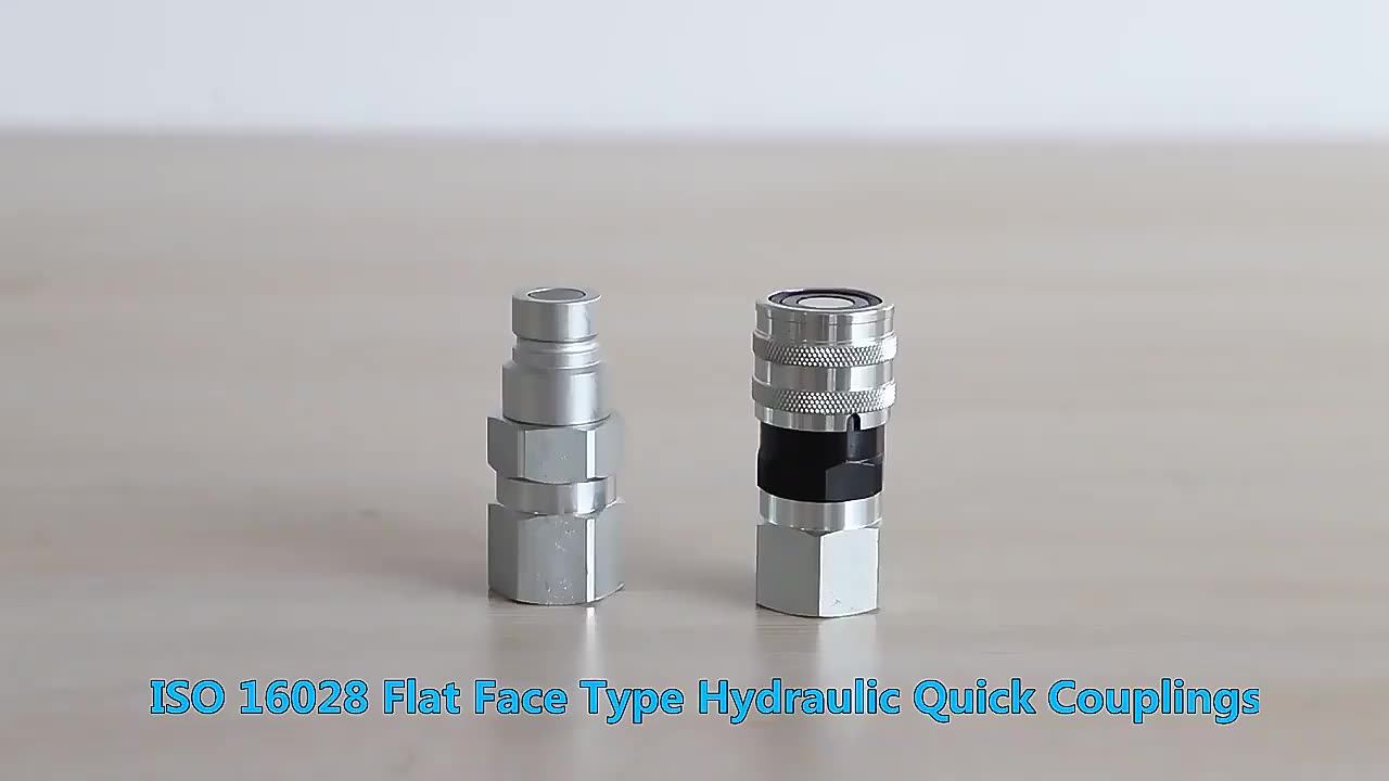 Jcb Cat Skid Steer Loader Backhoe Loader 1body 1bsp Flat Face Quick