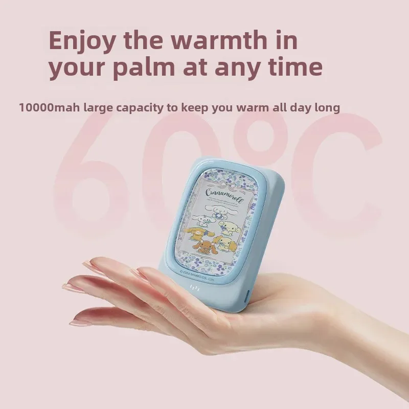 Sanrio Kulomi Hand Warmer Mini Portable Rechargeable Company Gift USB Rechargeable Gift Warm Heart