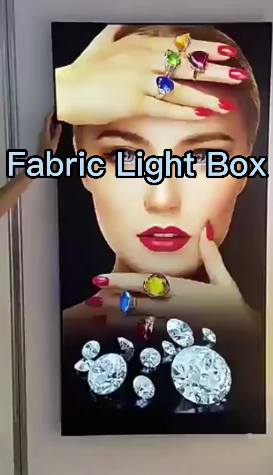 Custom Advertising Light Boxes Restaurant Cafe Indoor Wall Lightbox