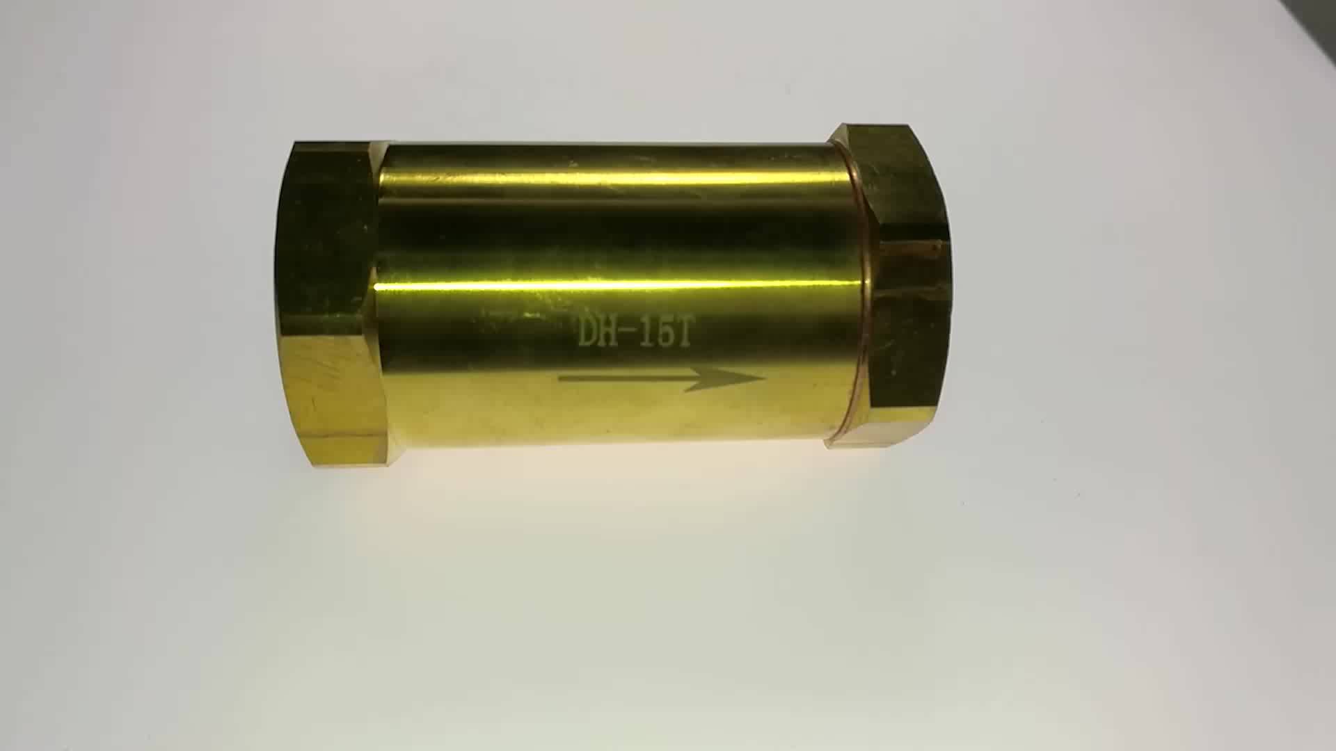 4.0mpa Medium Pressure Brass One Way Non Return Valve For Cryogenic Gas